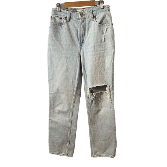 Abercrombie & Fitch The "90's" Straight Ultra High-Rise Curve Love Jeans Size 26 - Picture 1 of 8